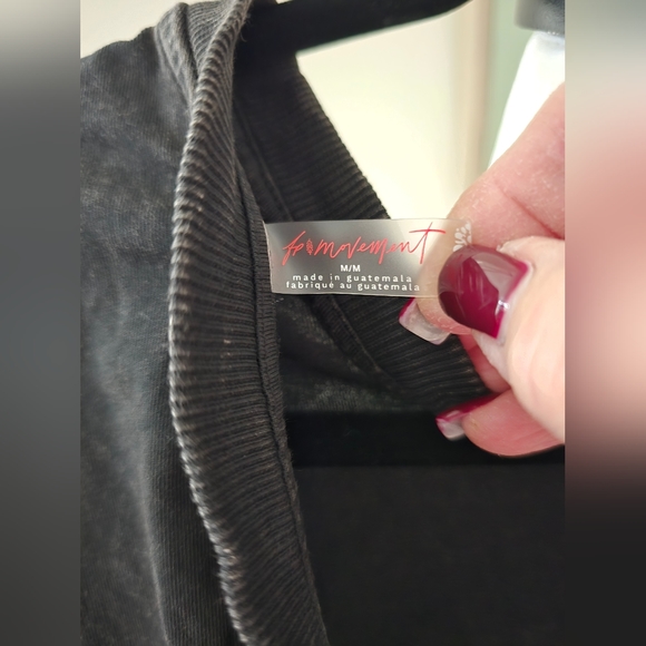 NWOT Free People Hot Shot Tee Romper Washed Black - Picture 14 of 14